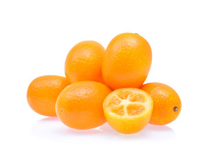 kumquat,cumquat fruit isolated on white background