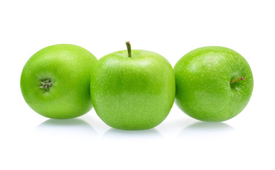 Green apple isolated on white background