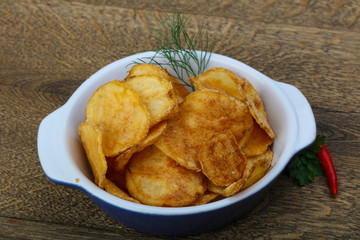 Natural potato chips