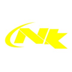 Vector letter N,k logo icon yellow color design template