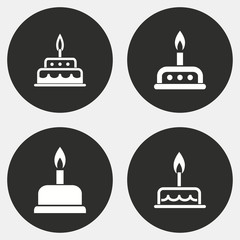 Cake icon set.