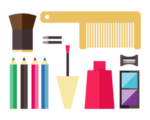 Beauty cosmetic icons