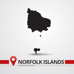 Norfolk Islands map