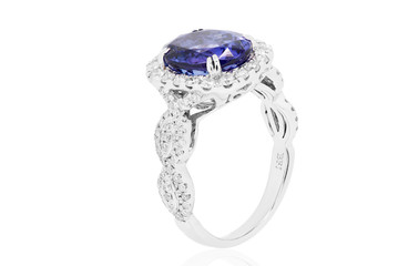 anillos con zafiros y rubies diamante azul