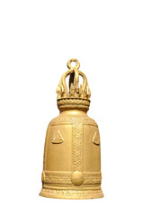 Golden religion Buddhist Chinese religion isolated with clipping