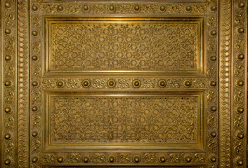 Antique wooden door frame from Jaipur City Palace