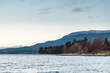 Stanley Park near English Bay in Vancouver BC, Canada