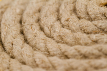 close up of rope spiral