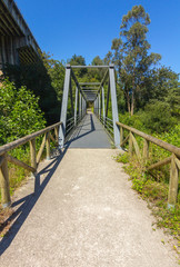 Modern small footbridge iron