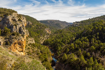 Fototapeta na wymiar mountains and valleys of the Cuenca region, Spain