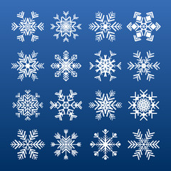 Snowflake icons set