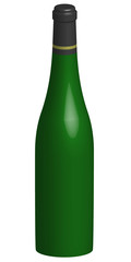 3d bottle of wine