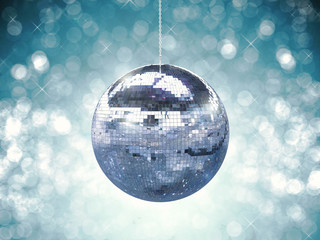 Fototapeta na wymiar shiny disco ball