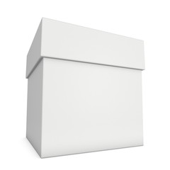 White box isolated on white background. Transportation concept. 3D render illustration for your design.