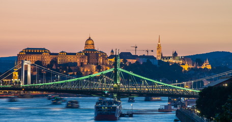 Budapest at dusk