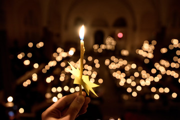 CANDLES IN CHURCH