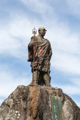 Naklejka premium Statue of Monk Shodo Shonin