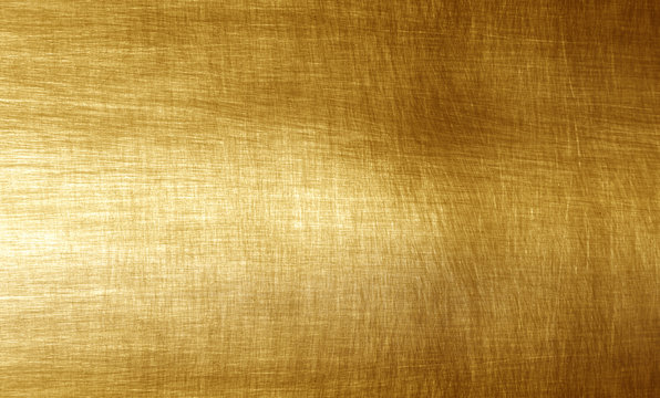 Fototapeta Shiny yellow leaf gold foil texture