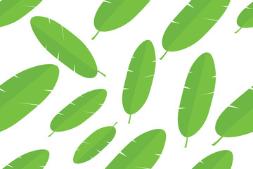 Banana leafs seamless pattern