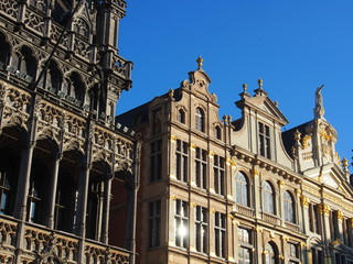 Fototapeta na wymiar Brüssel: Fassaden am Grand Place