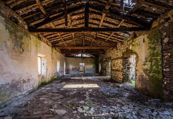 Fototapeta na wymiar Old concentration camp Le Fraschette, Alatri, Ciociaria, Italy
