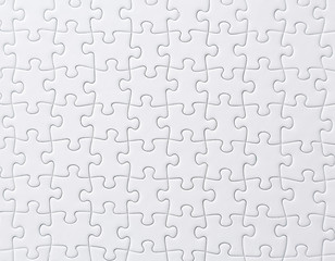 白いジグソーパズル　White jigsaw puzzle