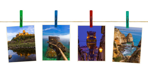 Portugal travel images (my photos) on clothespins