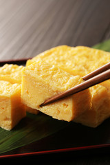 だし巻き卵　Japanese rolled eggs