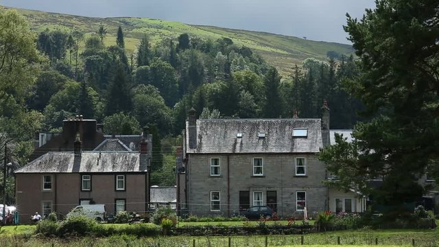 Typical Farm house in Scotland in the summer