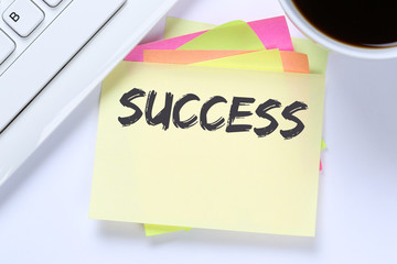 Success successful career business leadership desk
