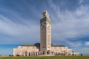 Fototapeta premium Architectural detail of the The Hassan II Mosque, Casablanca 