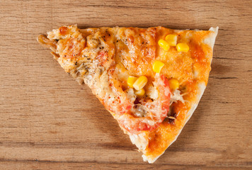 Fresh pizza with cheese 