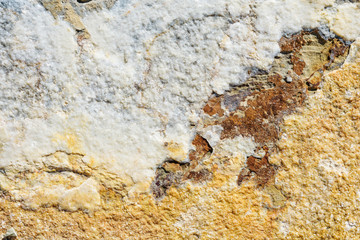 Stone with salt nature background.
