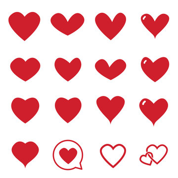 Heart Icon Vector , Love Symbol  Valentine's Day