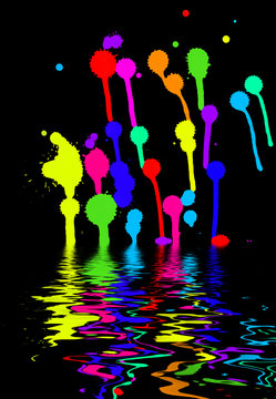 colorful blots