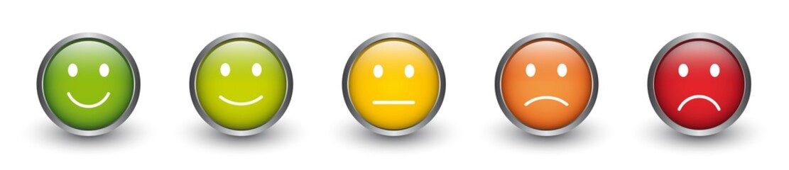 Feedback - farbige Bewertungsbuttons 