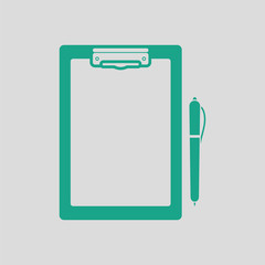 Tablet and pen icon