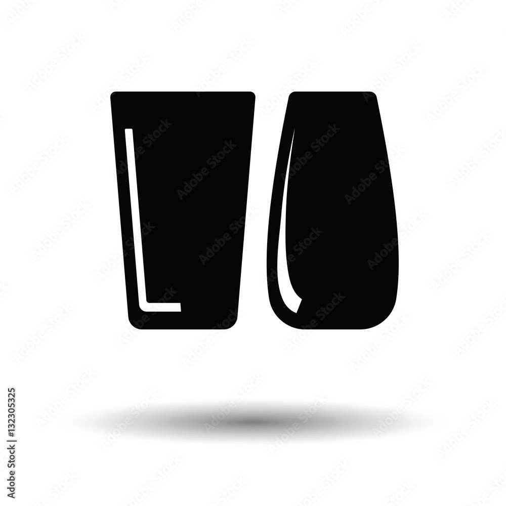 Canvas Prints two glasses icon