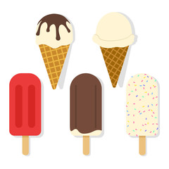 Ice cream vector illustration