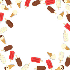 Ice cream vector illustration