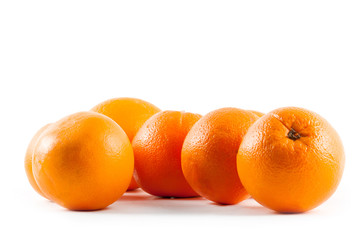 Orange fruit isolated on white