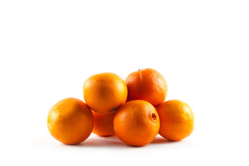 Orange fruit isolated on white
