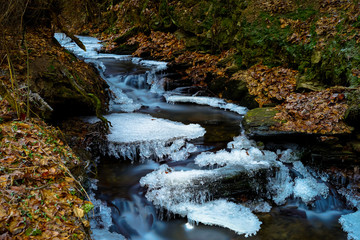Wasserfall im Winter 2