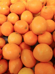 Fresh mandarin oranges for background