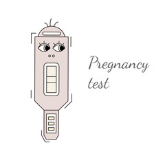 Pregnancy test vector illustration