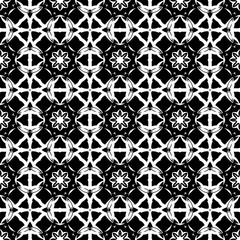 Ornamental Seamless Line Pattern. Endless Texture. Oriental Geometric Ornament