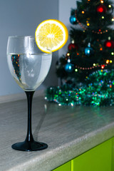 New Year glass