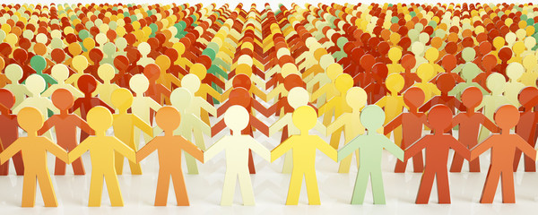 digital people - Network concept - 3D rendering