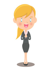 ときめく女性会社員