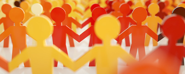 digital people - Network concept - 3D rendering